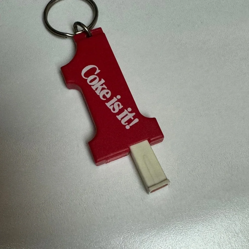 Coca Cola Number 1 One Keychain  Hidden‎ Mini Pen Does not Work Key Ring Fob